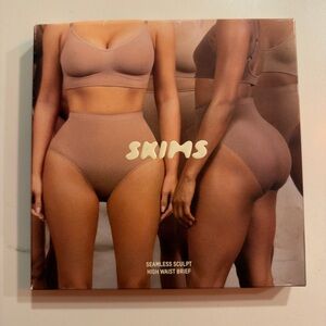 SKIMS Seamless Sculpt High Waist Brief in Sienna